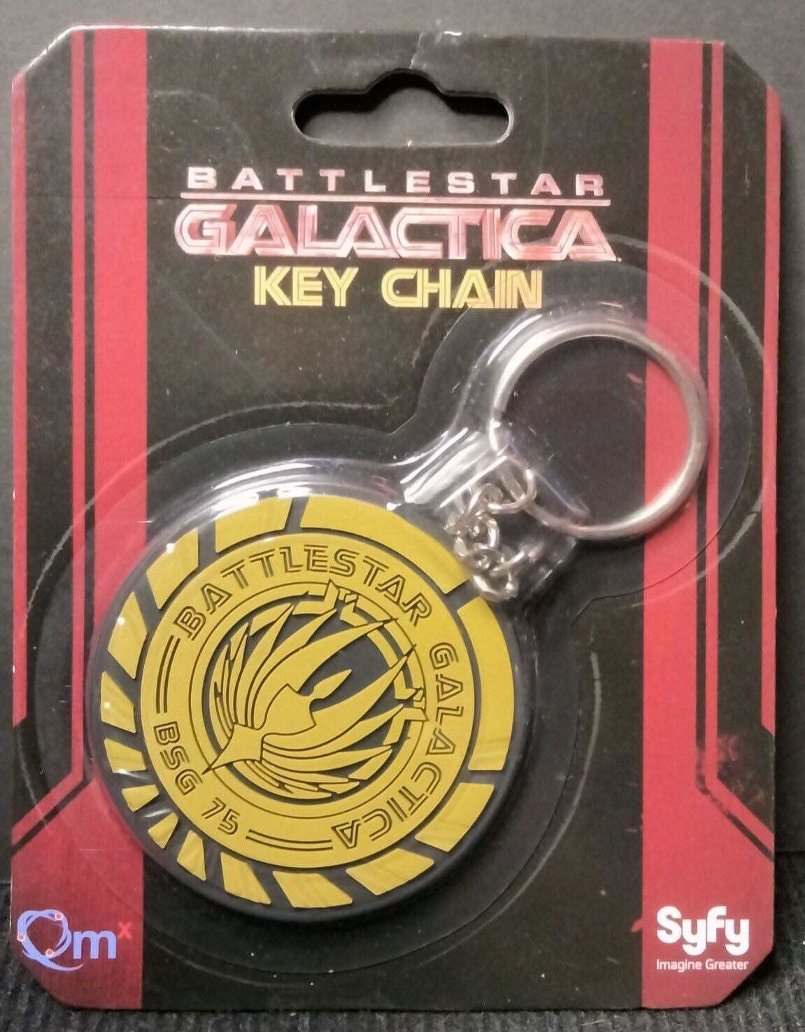 Battlestar Galactica Key Chain BSG 75 QMx Viper Pilot MINT Sealed New Caprica