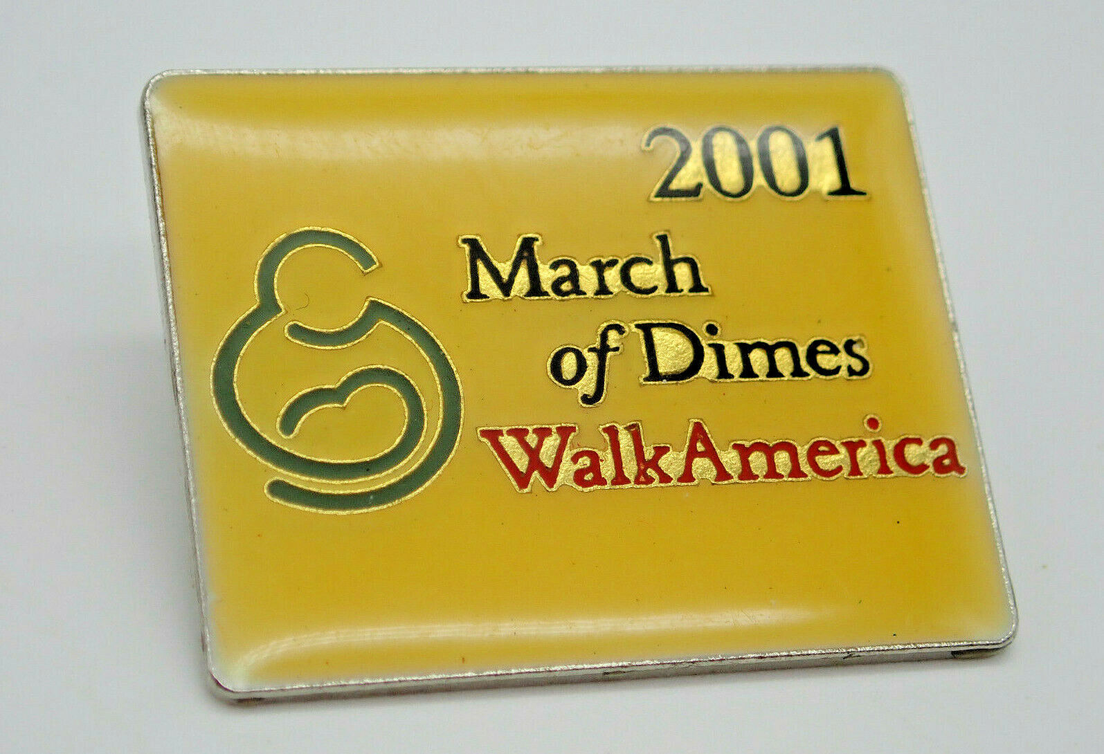 March of Dimes Walk America 2001 Vintage Lapel Pin
