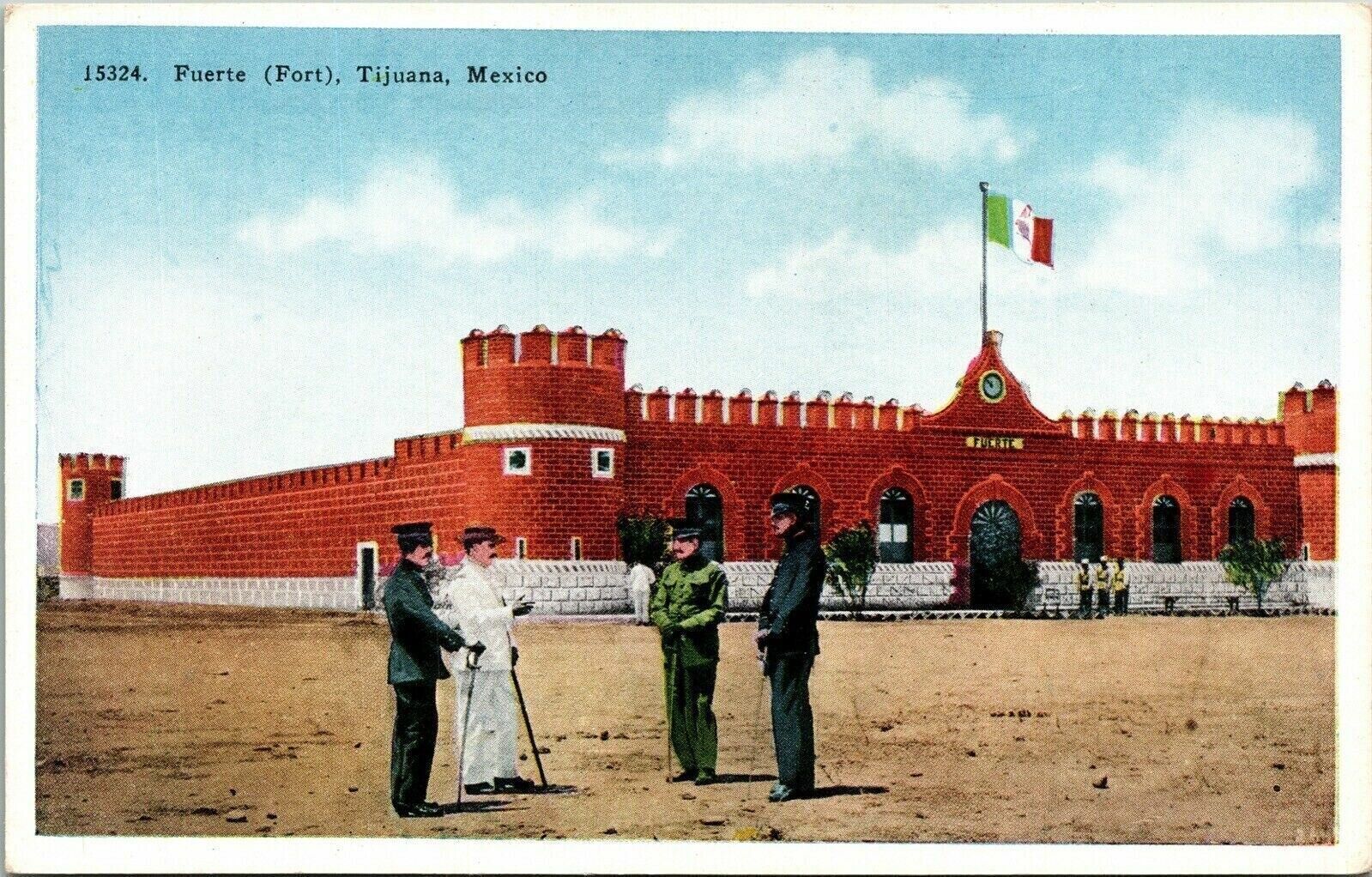 Fuerte Fort Tujuana Mexico WB Postcard VTG UNP Unused Vintage HHT