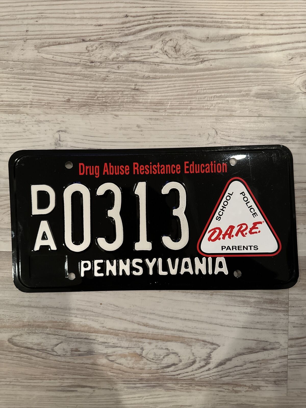 Dare Pennsylvania Drug Abuse DA 0313 Resistance Education License Plate PA