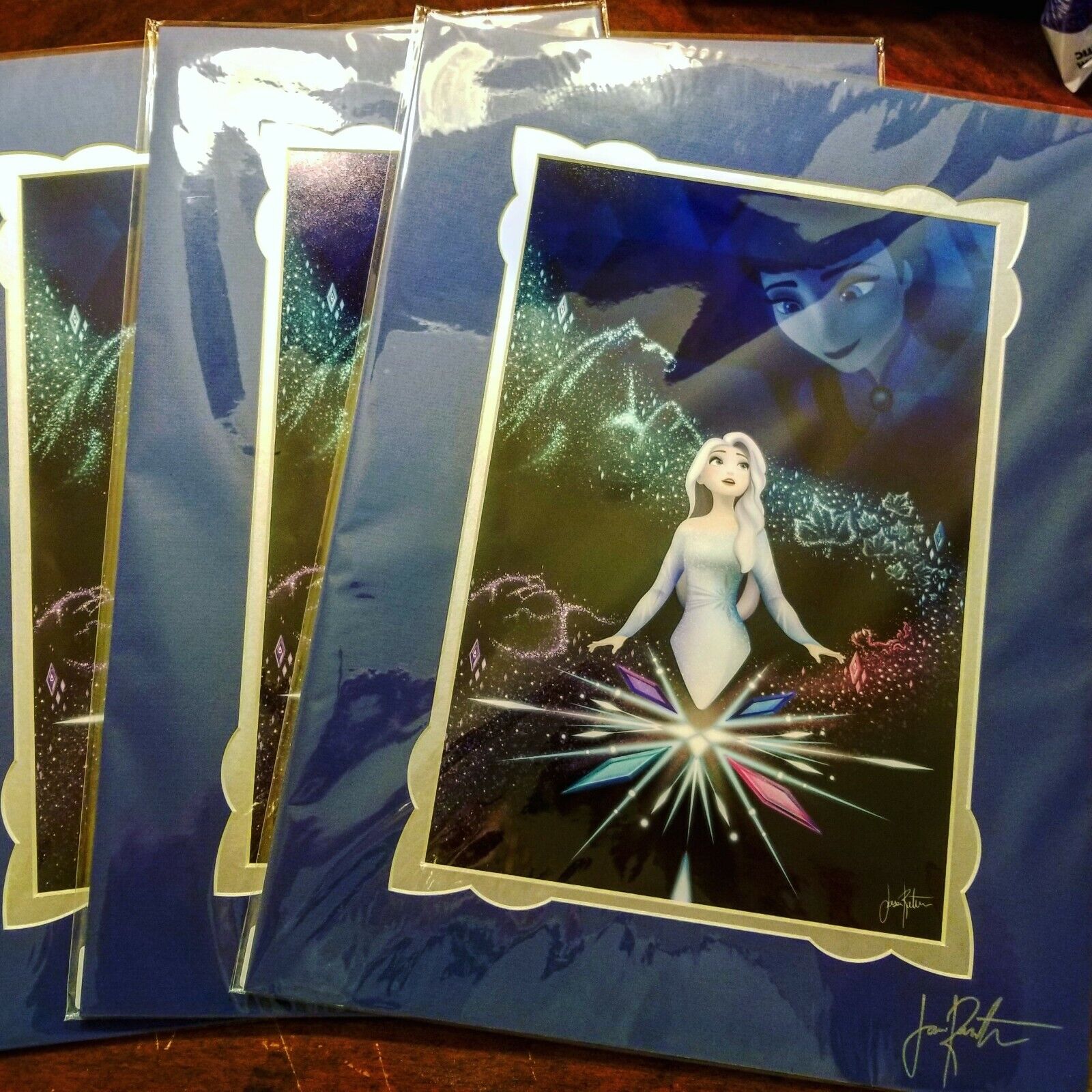 Disney Exclusive Limited Ed Print Frozen Queen Elsa Signed By Artist J Ratner...
