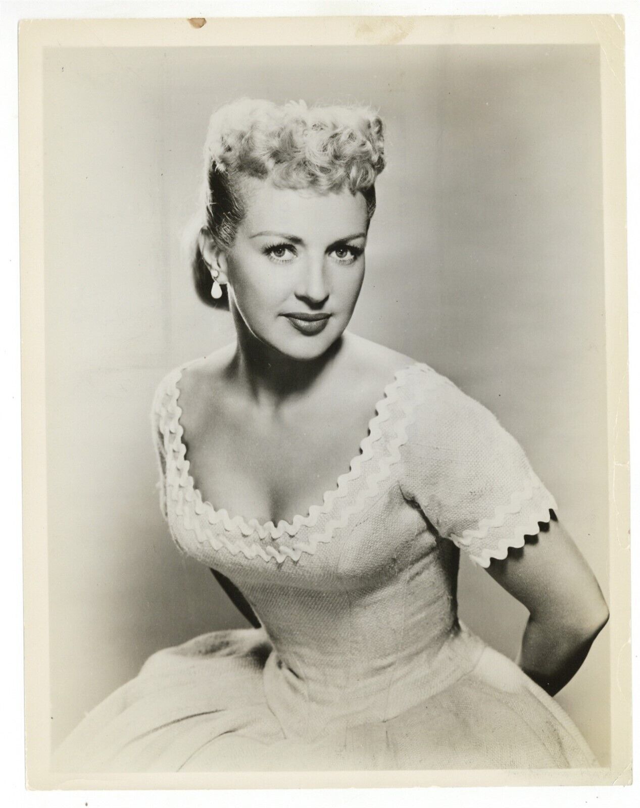Betty Grable Glamour Portrait 1955 Bob Hope Show 8x10 Pin-Up w/Credits J9259