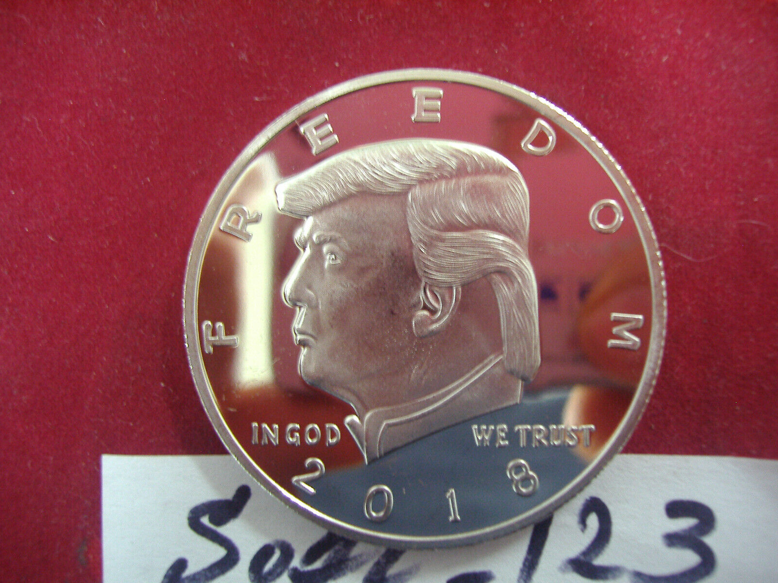 DONALD TRUMP The 2nd Amendment Will Never Be Repealed Rifles Silver plated coin