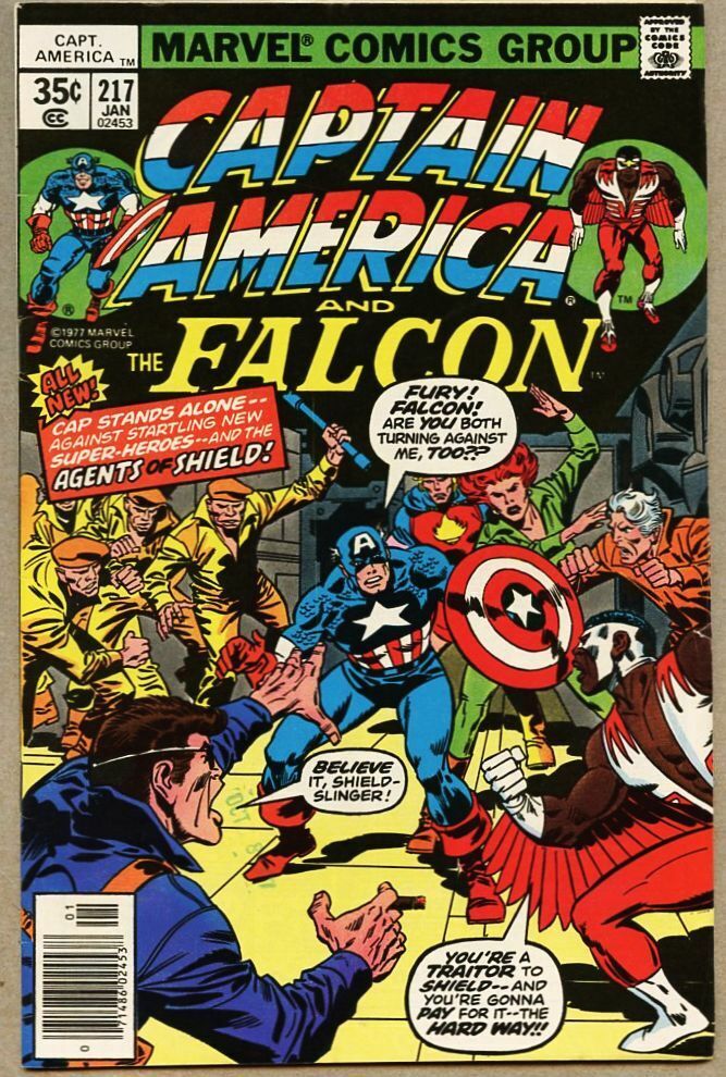 Captain America #217-1978 fn 6.0 1st Quasar aka Marvel Man / Boy Pizzazz Variant