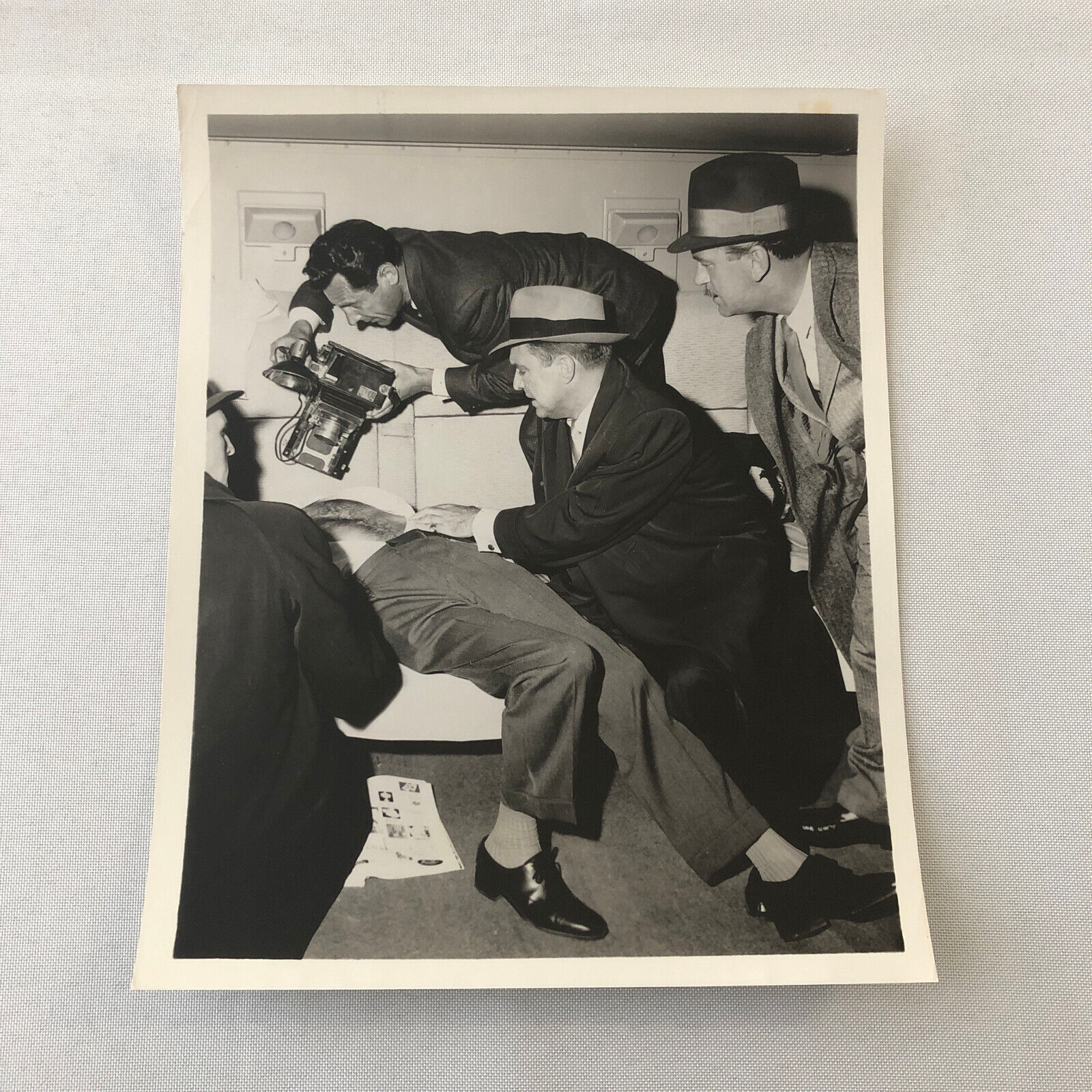 Vintage Movie Still Photo Photograph Print Actors Crime Scene