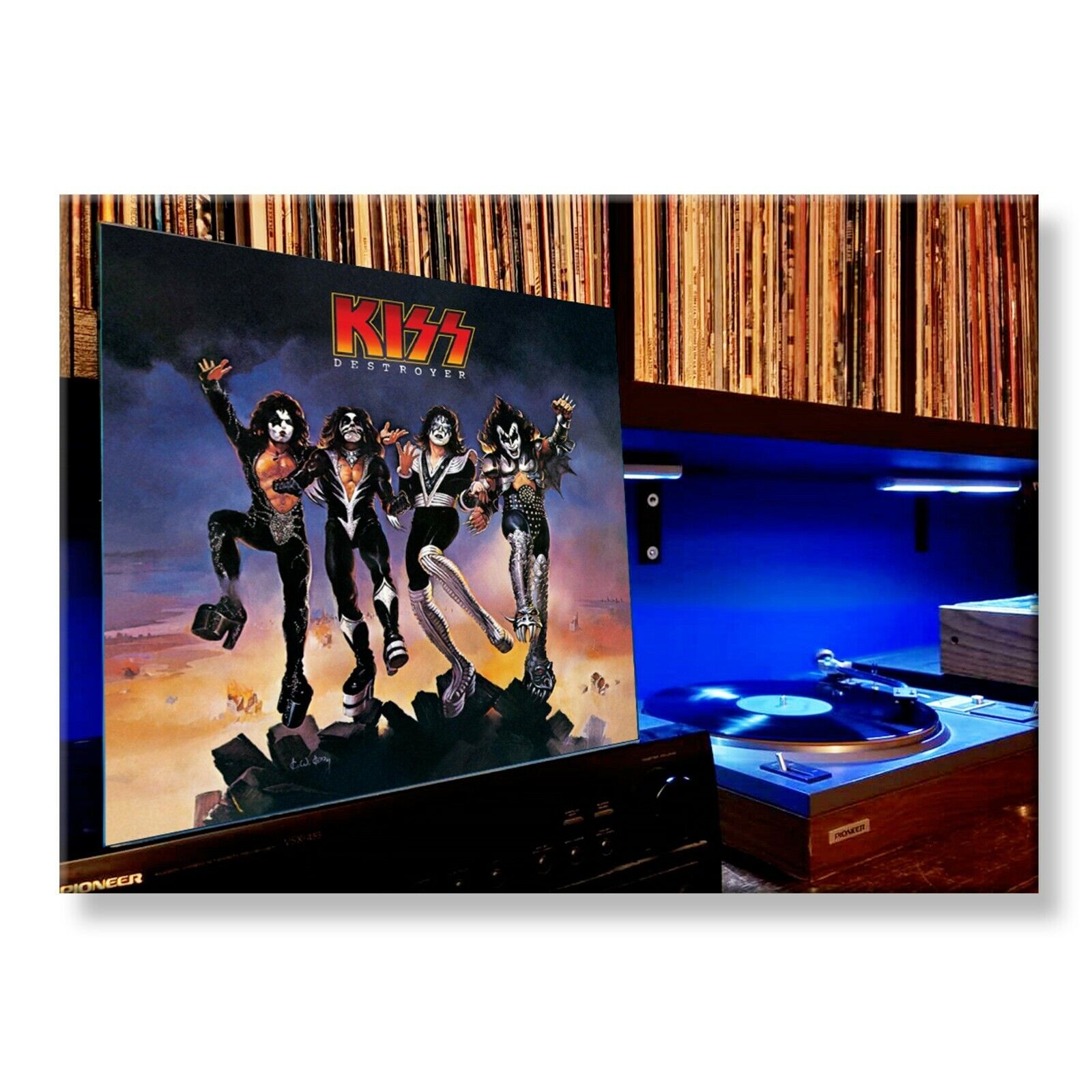 KISS Destroyer Classic Album 3.5 inches x 2.5 inches FRIDGE MAGNET