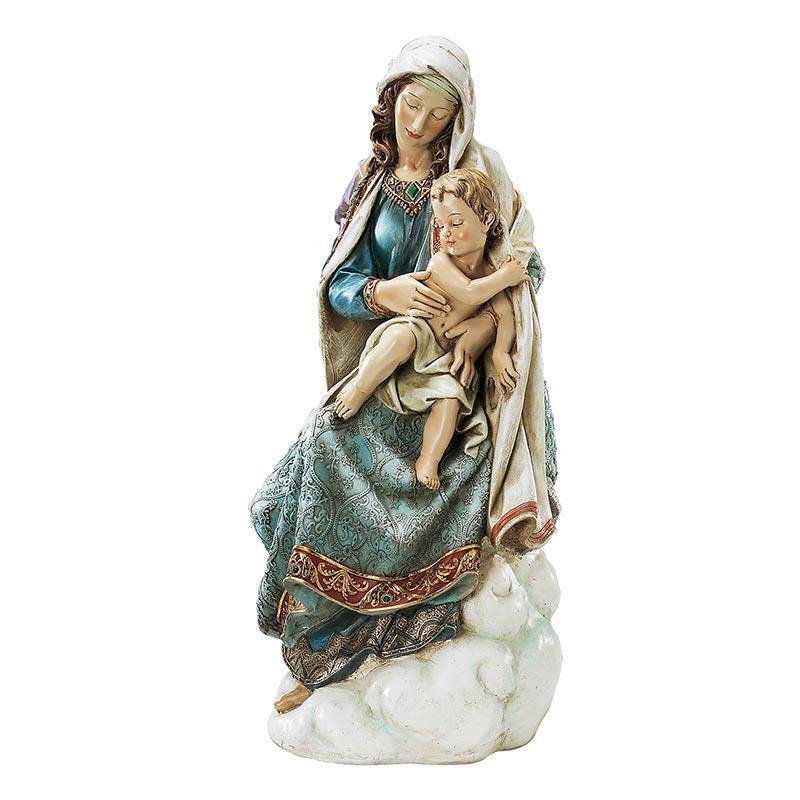 Mother Mary with Infant Christ Resin Ave Maria Statue, 28 1/2 Inch