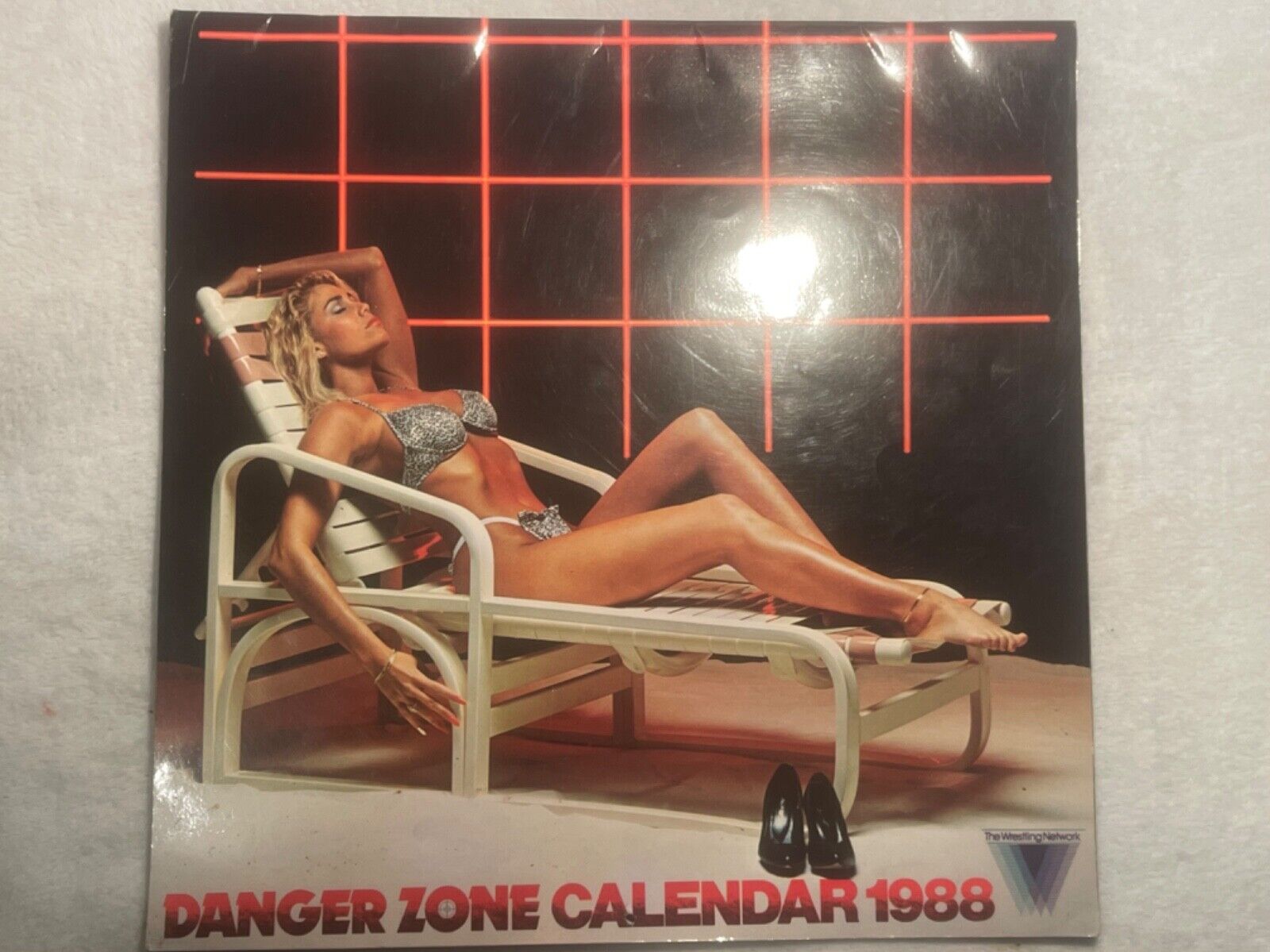 Danger Zone 1988 Wrestling Calendar Swimsuit 1987 Wrestling Network Vintage Rare