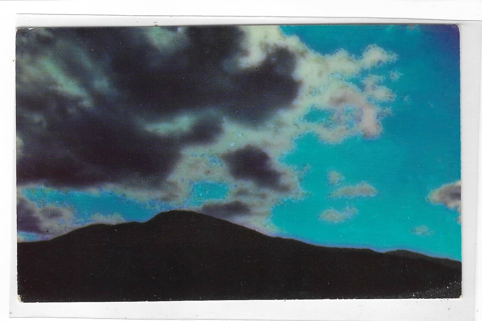 VTG Post Card Sun Silhouettes a Beautiful Cloud Formation, White Mountains, NH
