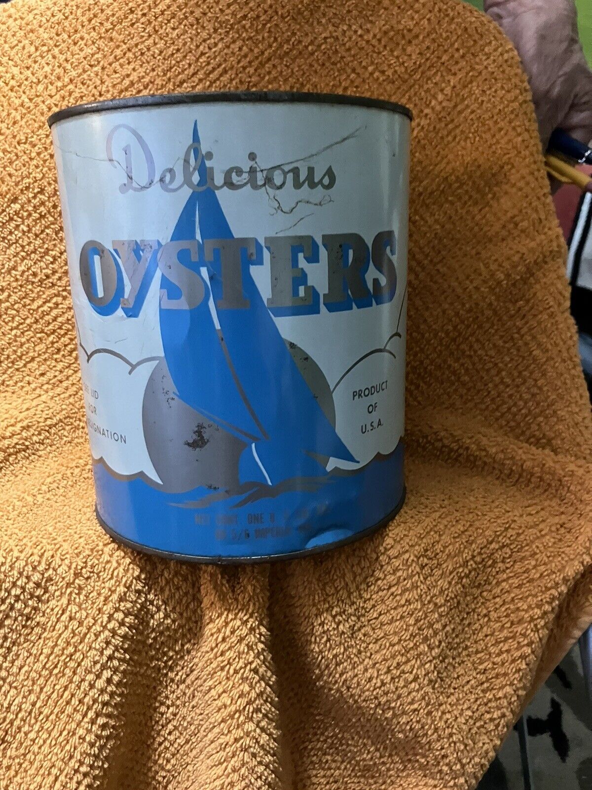 oyster tin can gallon