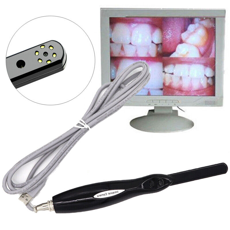 2pc-Dental HD USB2.0 Intra Oral Camera 6 Mega Pixels 6LED Clear Image Auto-focus