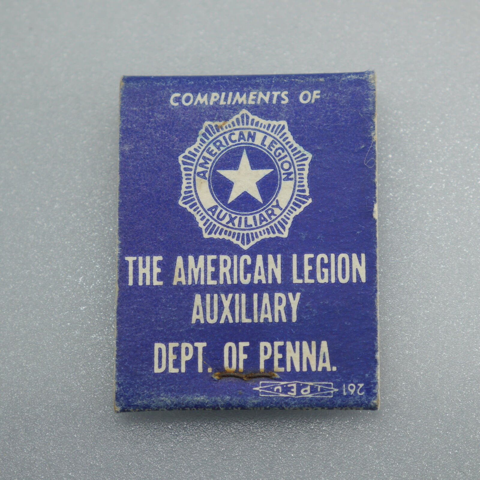 American Legion Auxiliary Dept. of Penna Matchbook Vintage Cover Unstruck