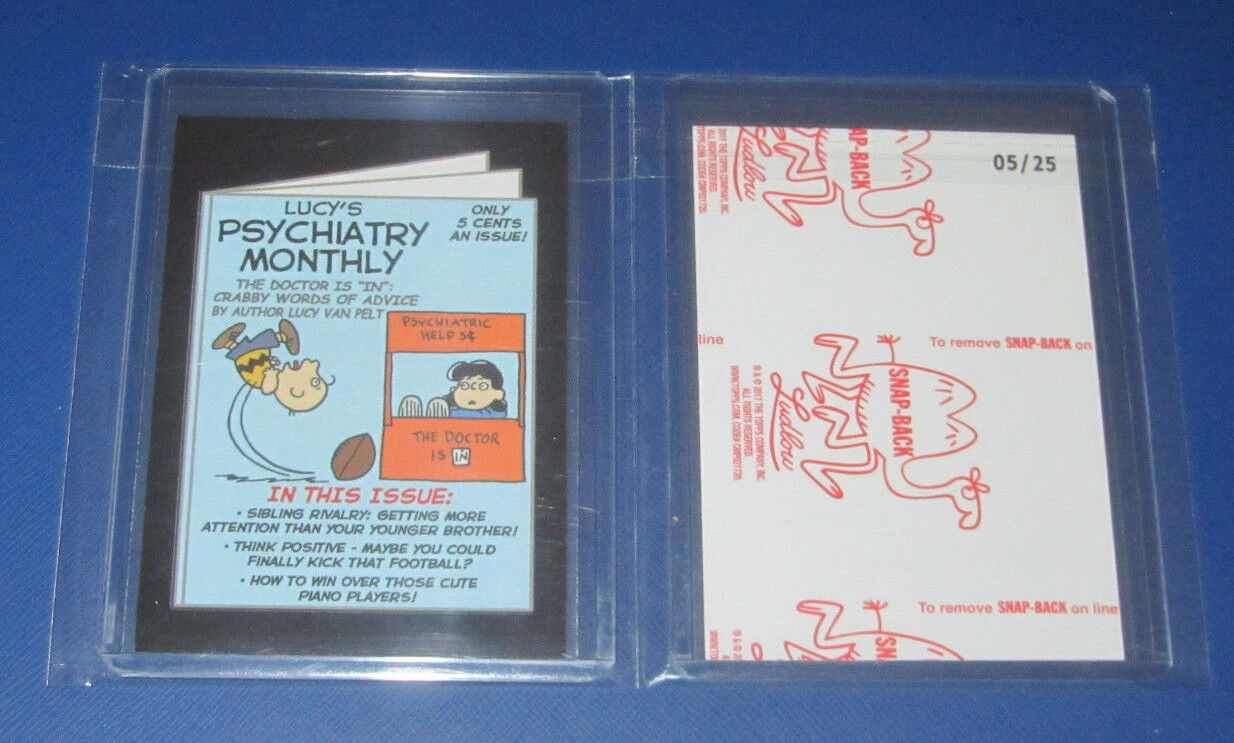 2017 WACKY PACKAGES 50TH ANNIVERSARY RED LUDLOW LUCY'S PSYCHIATRY MONTHLY #/25