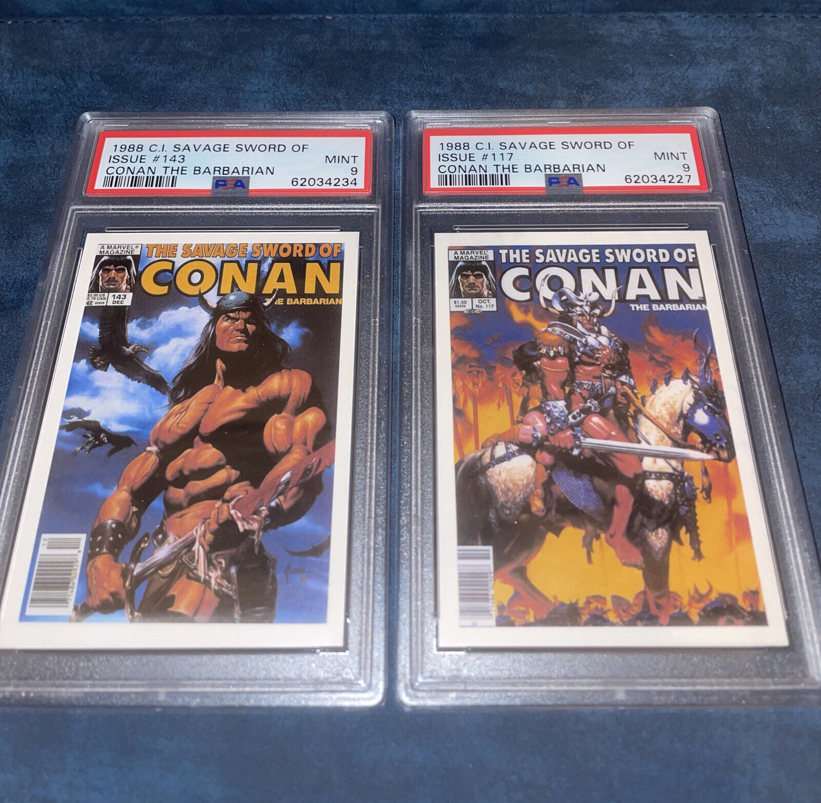 Vintage 1988 Comic Images Marvel Cards Sword Of CONAN Barbarian ⚔️ PSA 9 Mint🛡️