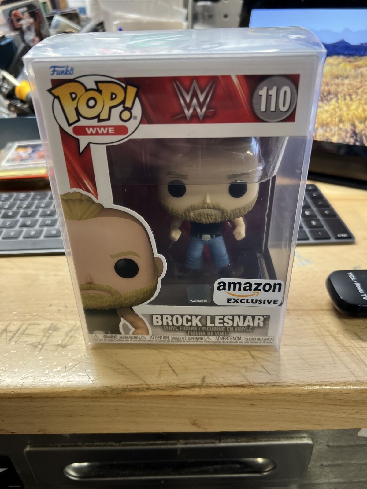 Brock Lesnar Amazon Exclusive WWE Funko POP #110 *Mint with Protector*