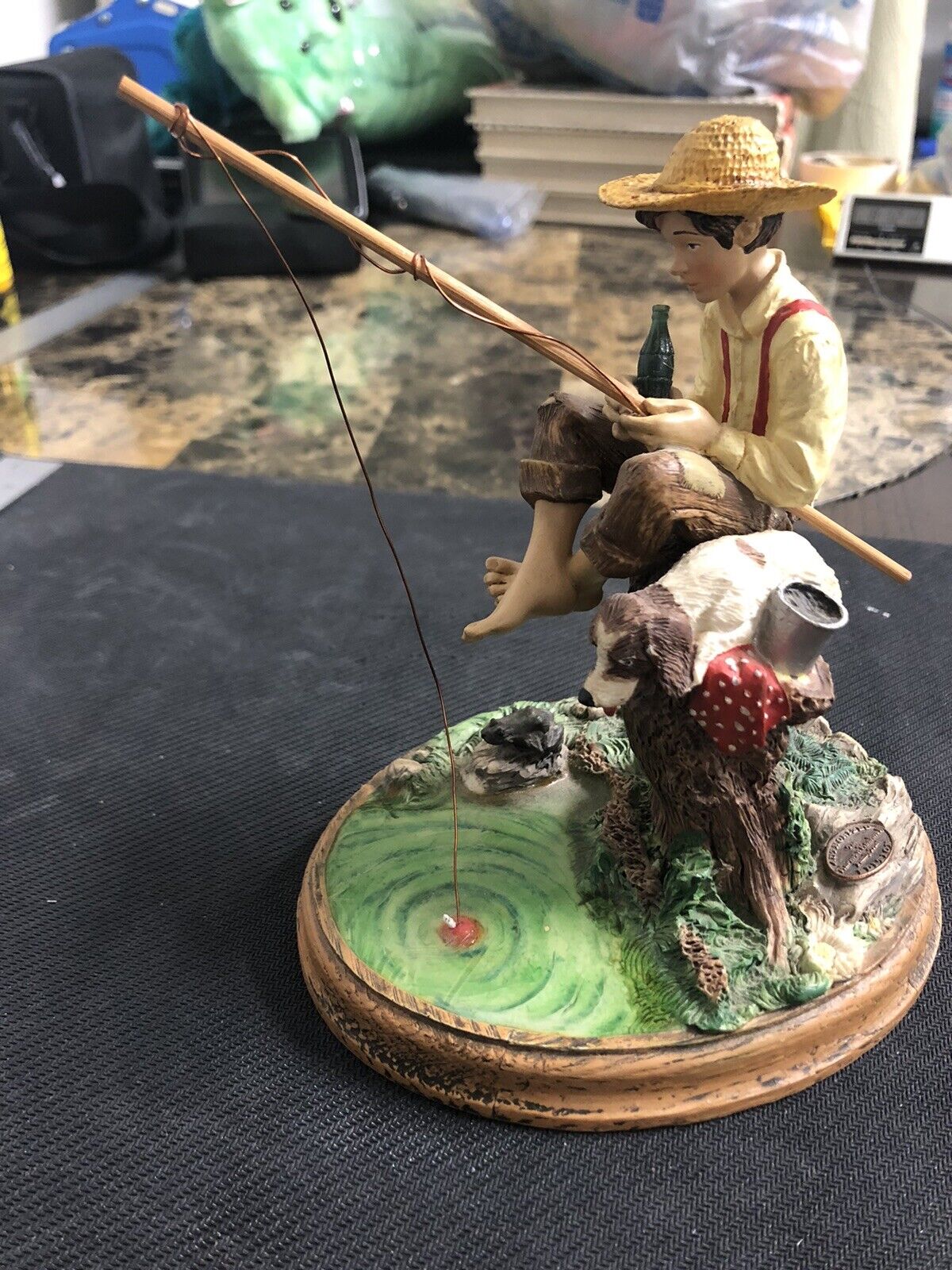 1991 Norman Rockwell BARK IF THEY BITE FIGURINE STAMPED NO. 1749A