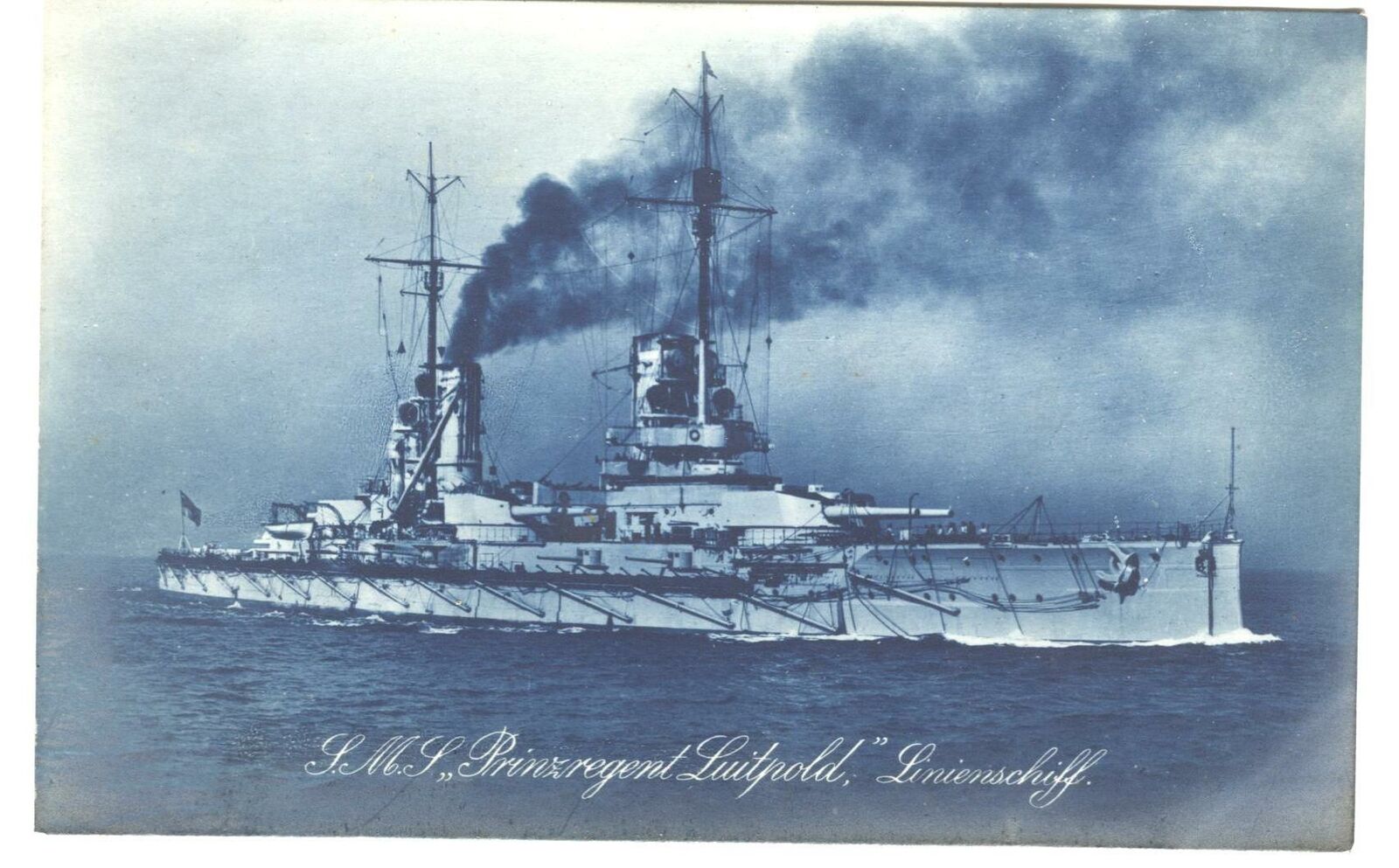 Postcard Ship SMS Prinzregent Luitpold Linienschiff