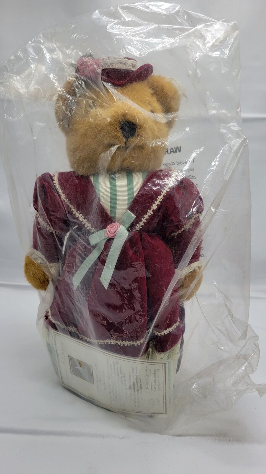 AVON PLUSH COLLECTIBLE MRS. ROSE HARE DOLL WITH STAND - NOS