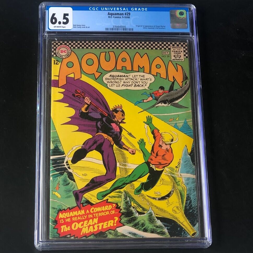 Aquaman #29 (1966) 💥 CGC 6.5 💥 1st Appearance of OCEAN MASTER DC Comic