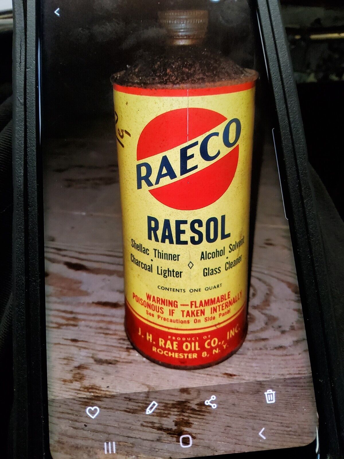 RAECO / RAESOL shellac thinner alcohol solvent unopened 