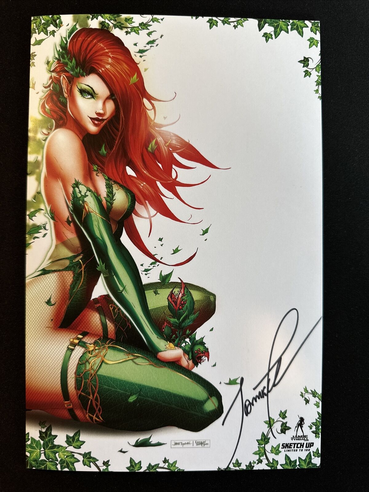 I Make Boys Cry #1 Jamie Tyndall Poison Ivy Exclusive Sketch Cover #/100 Signed