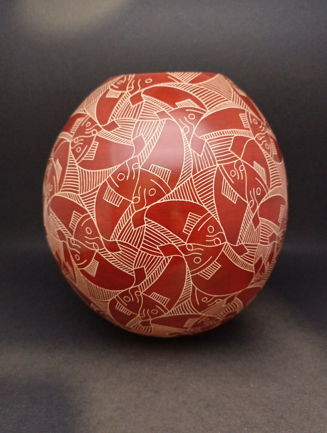 Mata Ortiz Pottery Leonel Lopez Saenz Handmade Mexican Fine Folk Art 