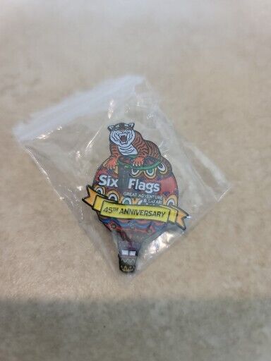 Six Flags Great Adventure 45Th Anniversary Pin