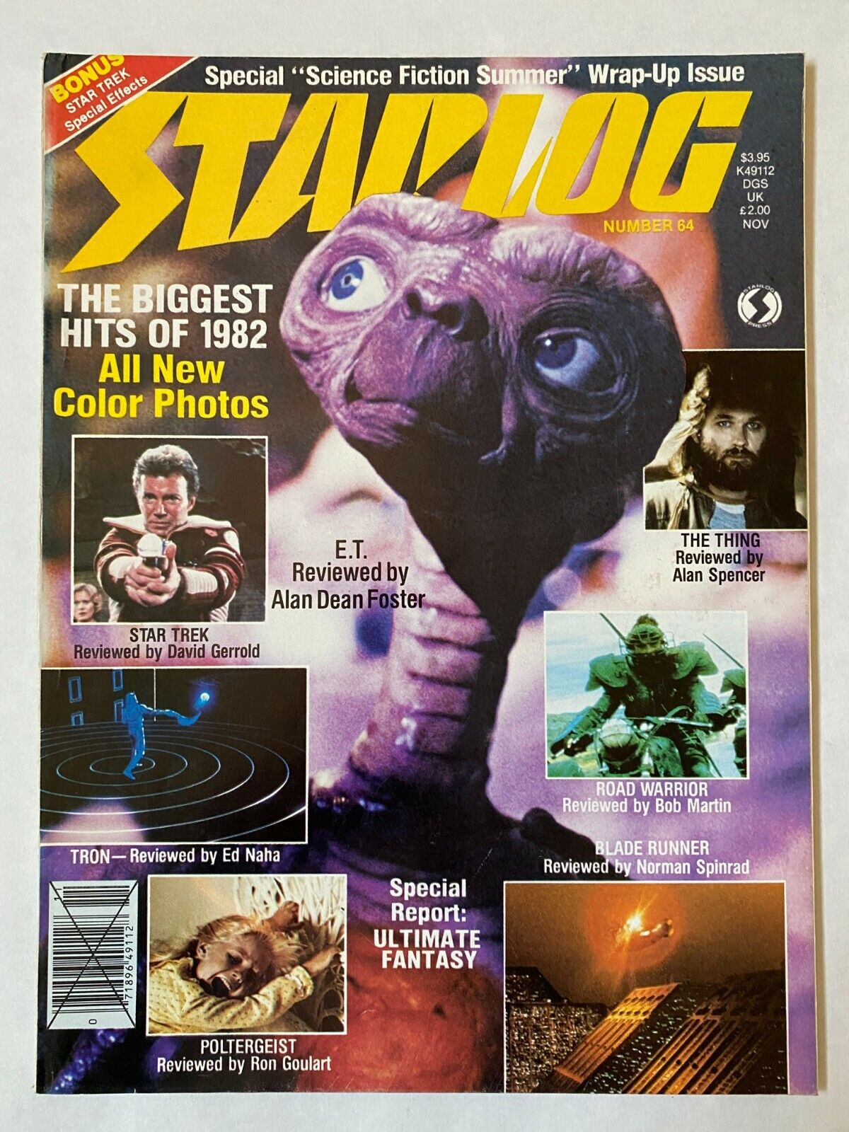 STARLOG #64 - 1982 November E.T. On Cover VINTAGE