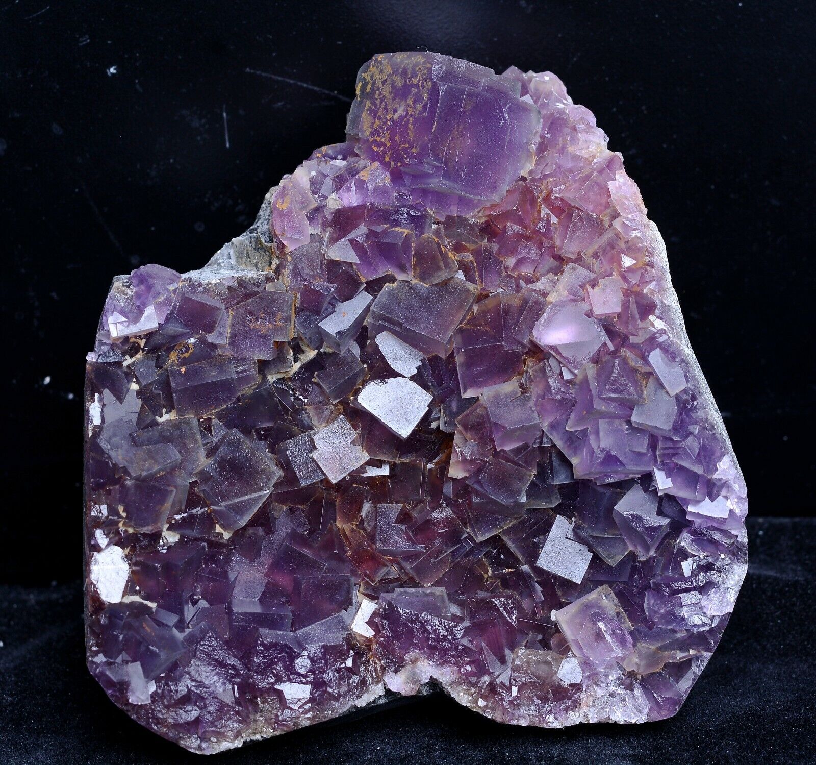 788g Natural Phantom Window Purple Fluorite CRYSTAL CLUSTER Mineral Specimen