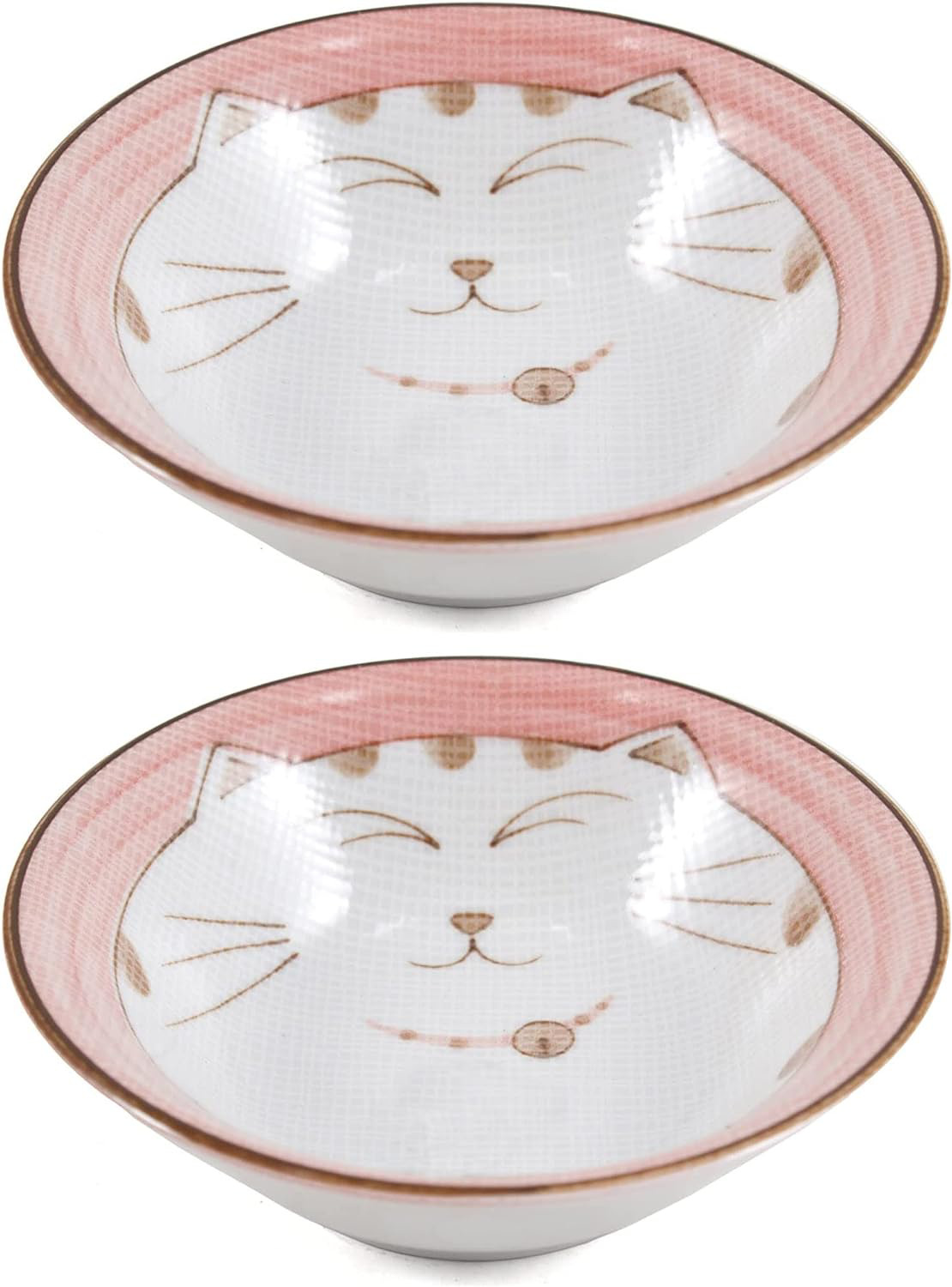 JapanBargain, Japanese Porcelain Bowl Rice Bowl Soup Bowl Made in Japan, Maneki