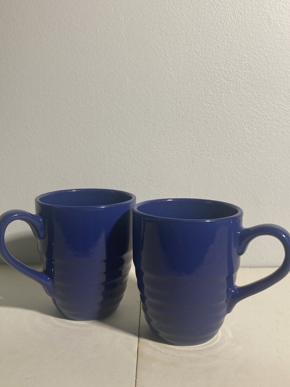 pier 1 imports Blue Coffee Mugs Stoneware Pier One Essentials Quantity Of 2