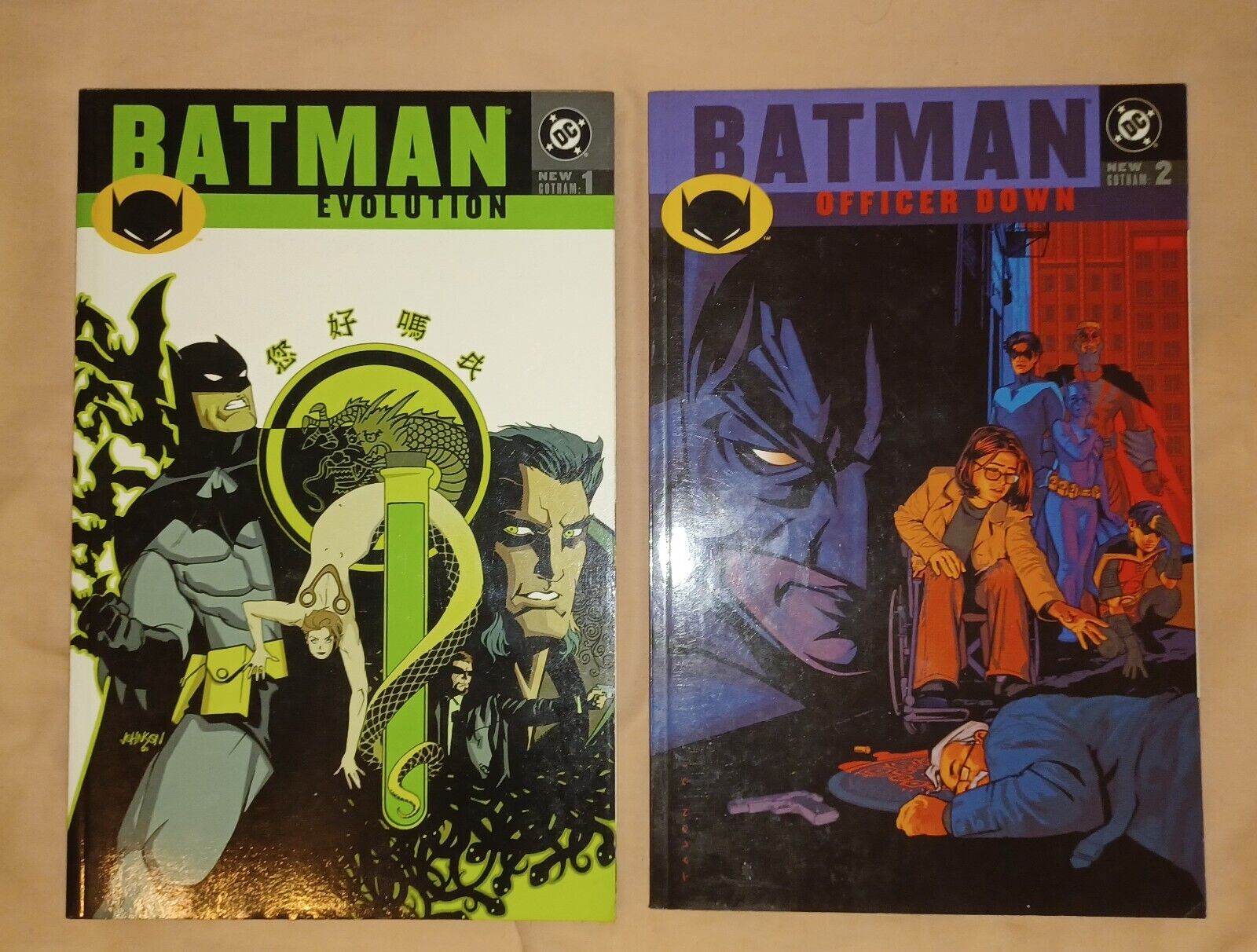 Batman: New Gotham Vol 1 & 2 UNREAD - Evolution & Officer Down, DC Comics