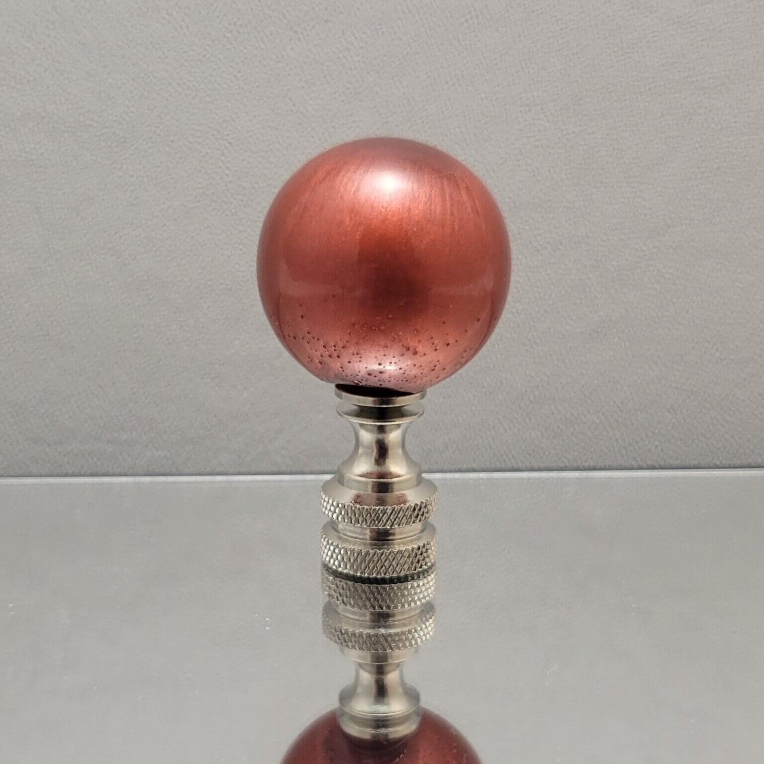 Handmade Resin Lamp Finials/Need Custom Colors? Nickel/Polished/Antique Base
