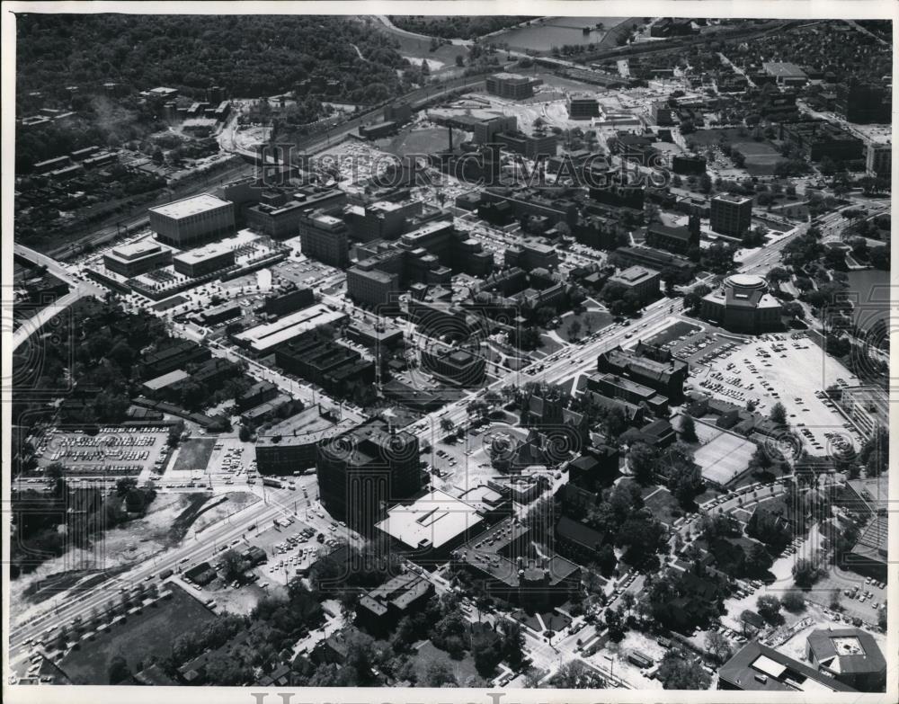 1970 Press Photo University Circle aerial view - cvo02448
