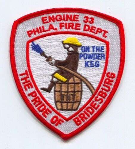 Philadelphia Fire Department Engine 33 Patch Pennsylvania PA v2