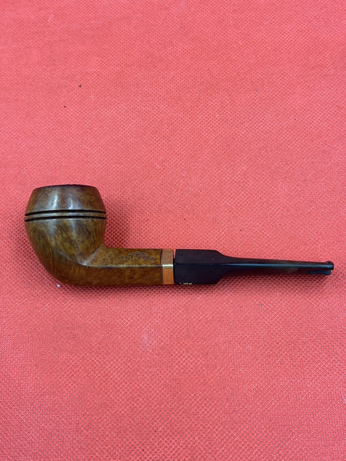14K Solid Gold Band LHS Tobacco Estate Pipe
