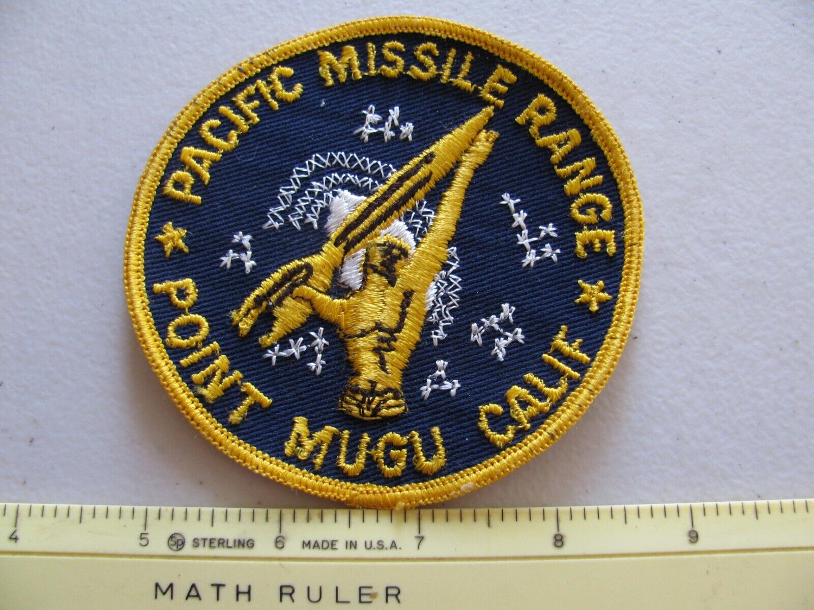 USN HEADQUARTERS PACIFIC MISSILE RANGE POINT MUGU CALIFORNIA PATCH ~VARIATION~