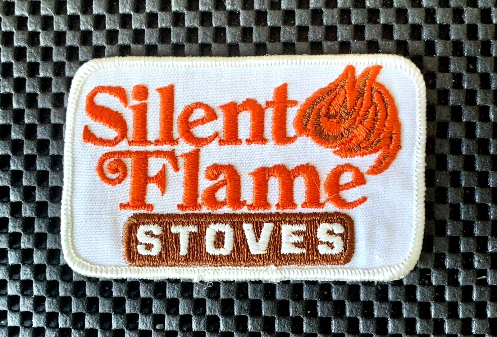 SILENT FLAME STOVES EMBROIDERED SEW ON ONLY PATCH WOOD STOVES 4\