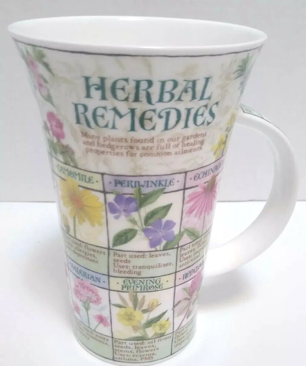 Dunoon Herbal Remedies Mug Cup Fine Bone China Made in England