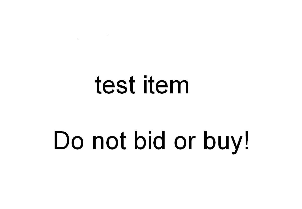 Test listing - DO NOT BID OR BUY302292779760
