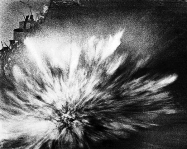 New 8x10 World War II Photo: Japanese Attack USS Enterprise, Battle of Solomons