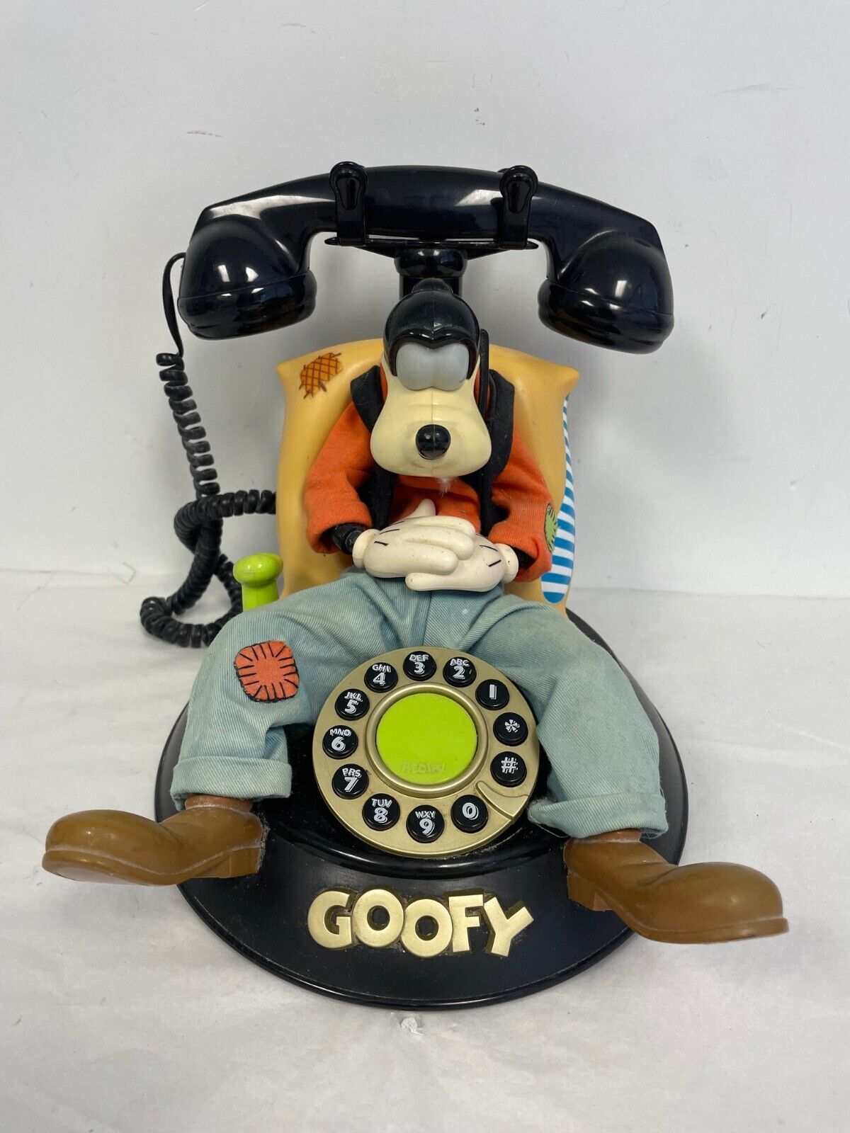 Vintage Disney Goofy's Animated Talking Telephone -TESTED WORKS Gr8 cond.