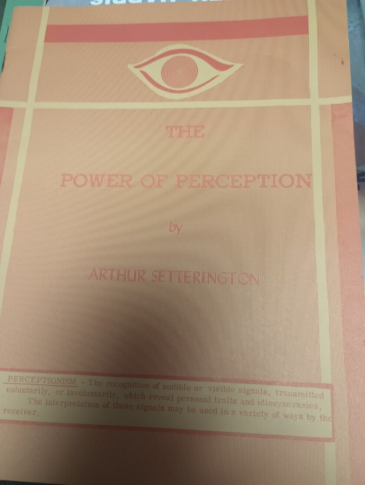 The Power of Perception by Arthur Setterington - Book