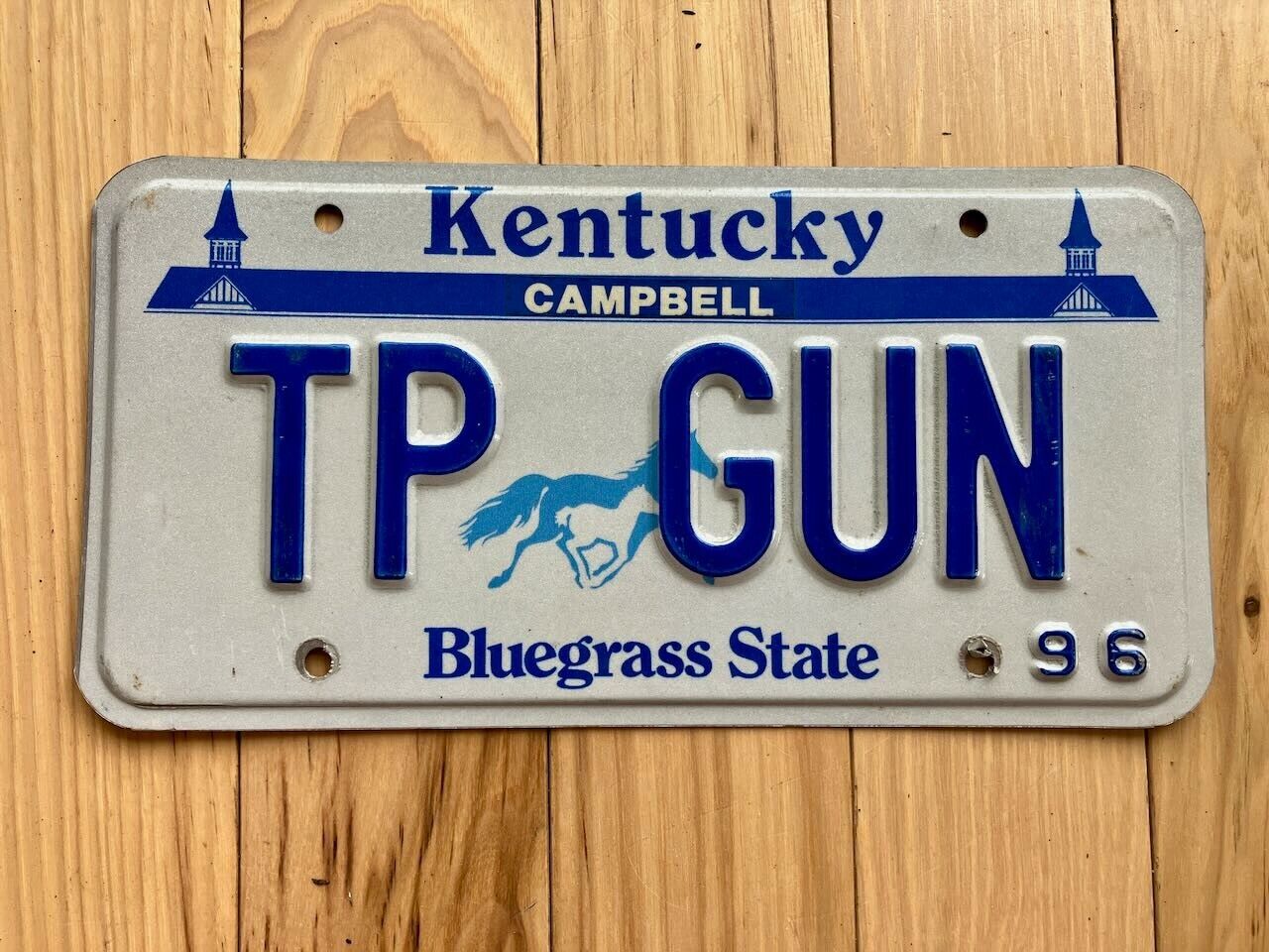 1996 Kentucky Vanity License Plate - Top Gun