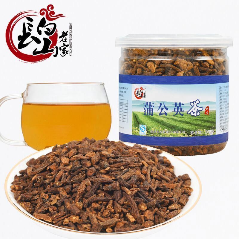 长白山东北蒲公英根茶200g/罐 Herbal Tea Dandelion Root Tea China Snack 中国零食花草茶野生蒲公英茶婆婆丁清热 