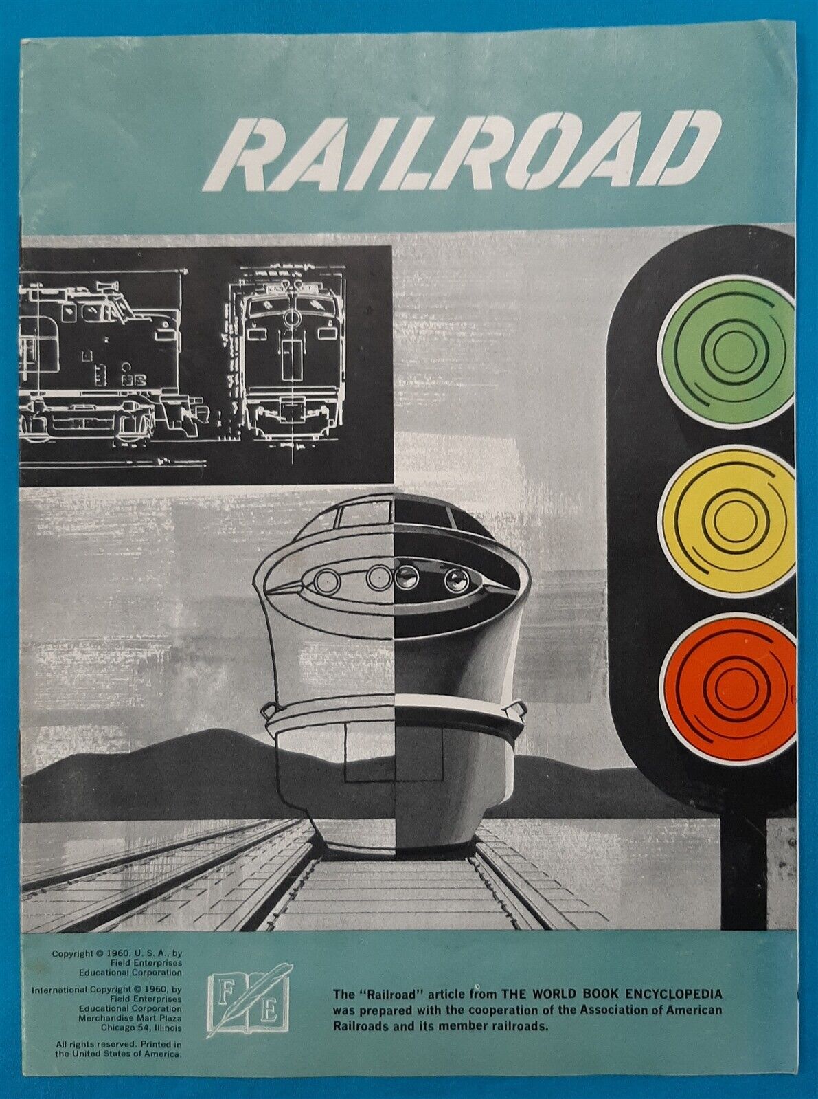 1960 Association of American Railroads Magazine, Conductor Signals, Maps, etc..