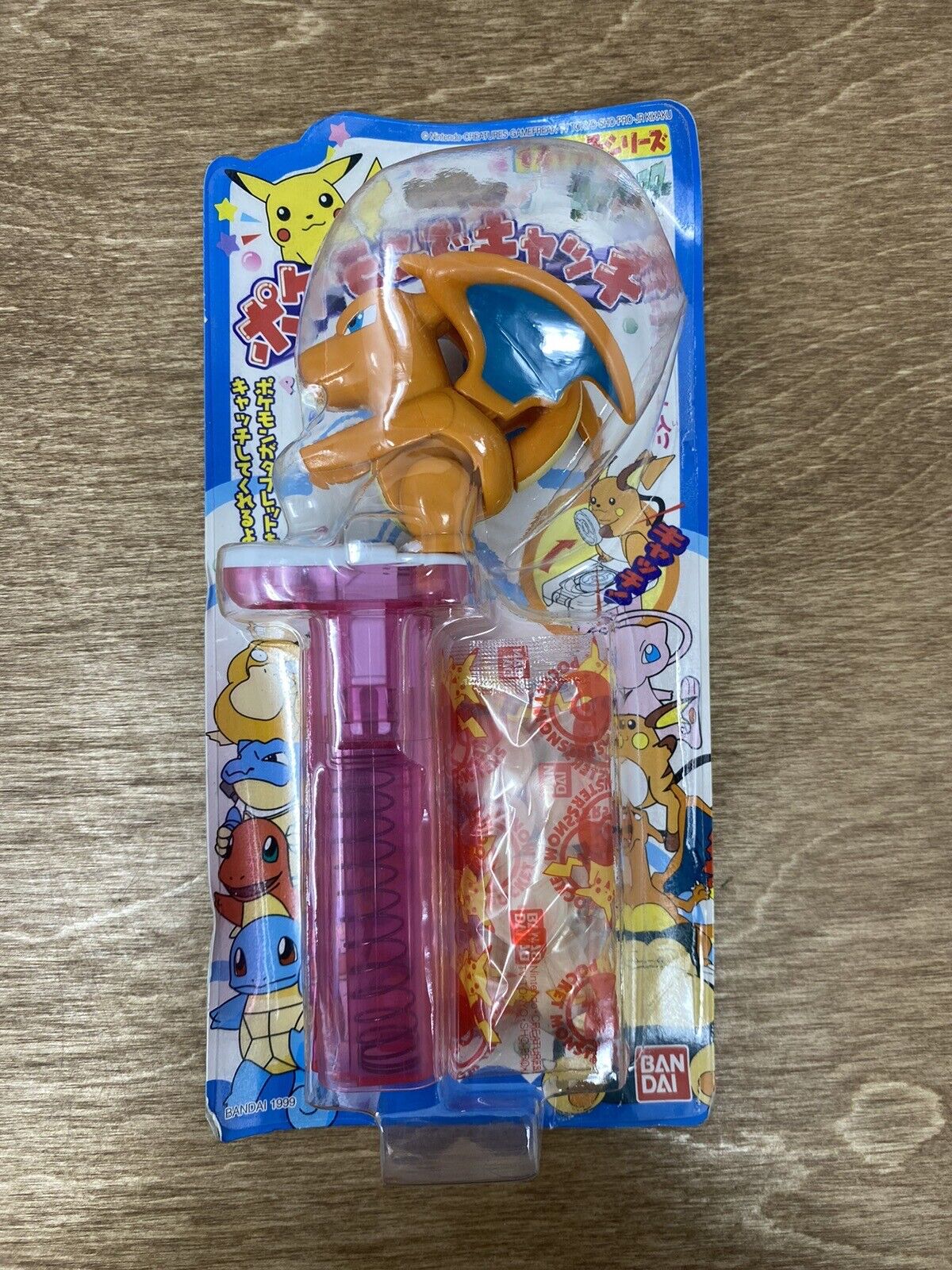 Pokemon Candy Dispenser Charizard Bandai Nintendo 1999 Vintage Japanese Sealed