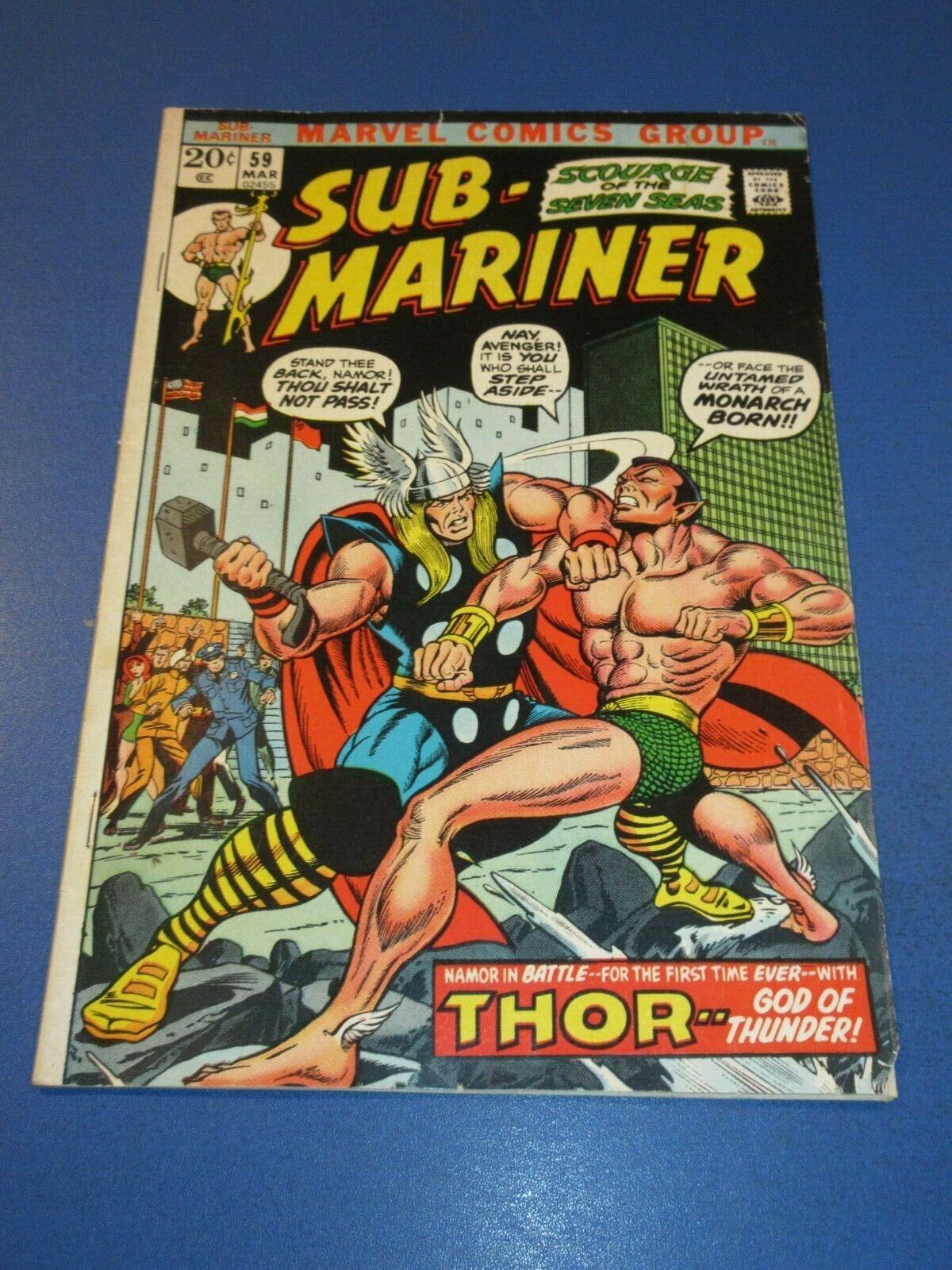 Sub-Mariner #59 Bronze age Thor Key VGF Wow 