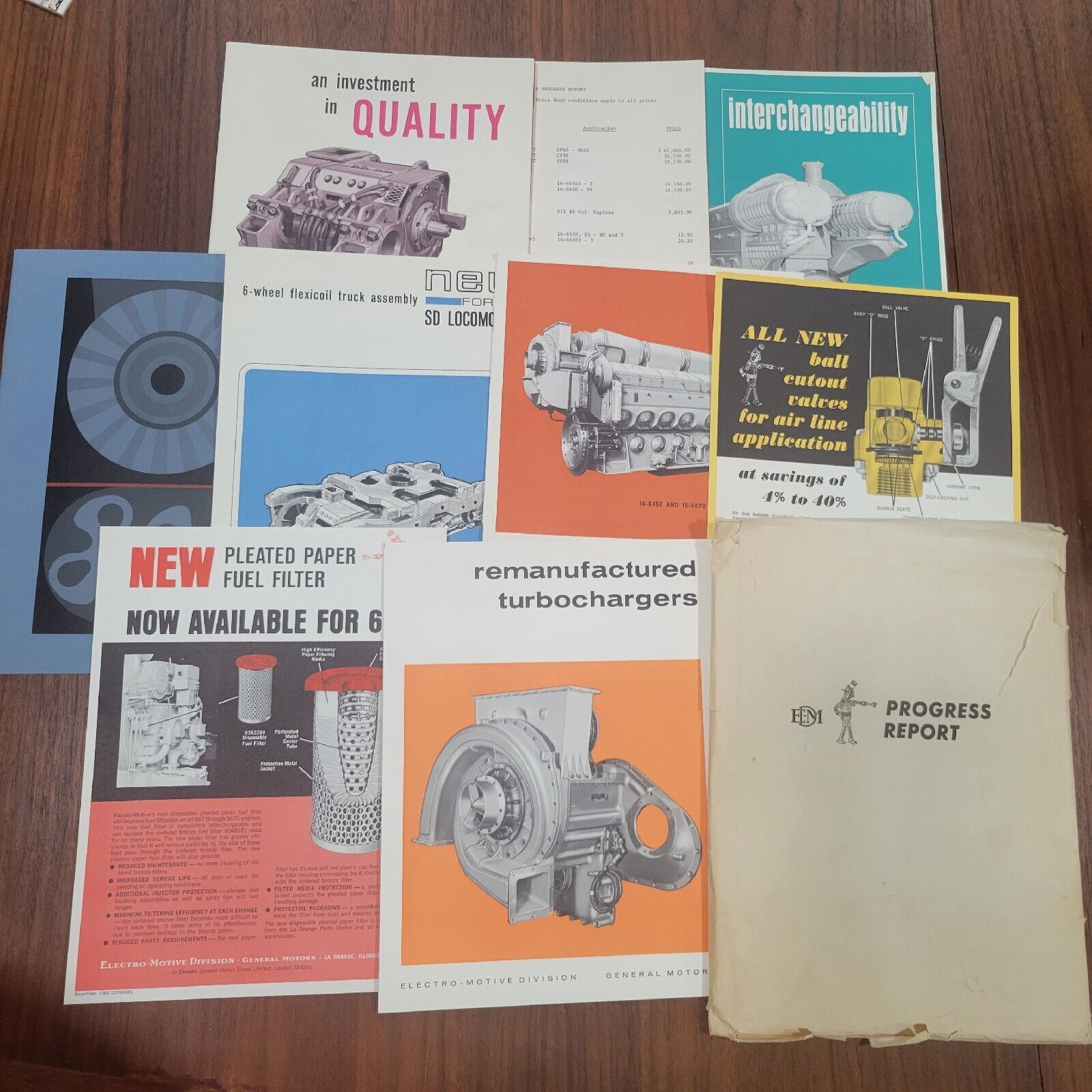 Vintage 1962 General Motors Electro Motive Division Progress Report