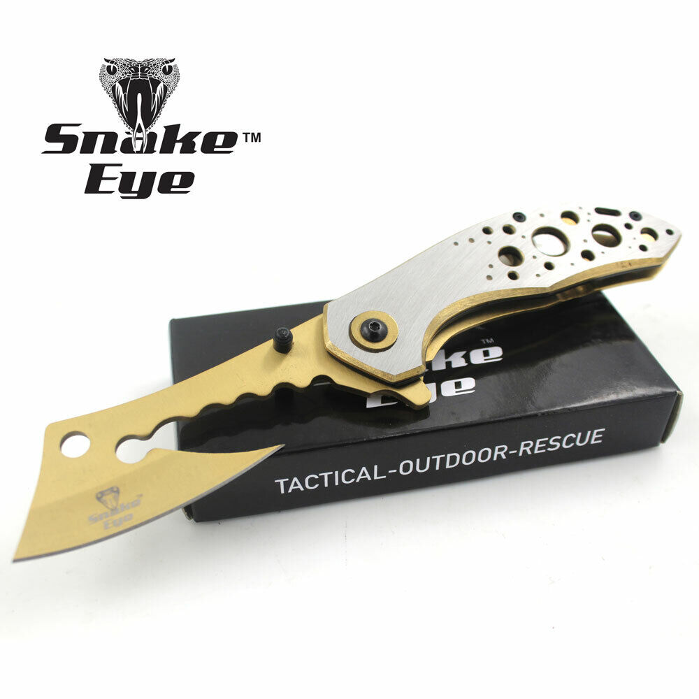 Snake Eye Tactical Mini-Cleaver Style Blade Folding Knife